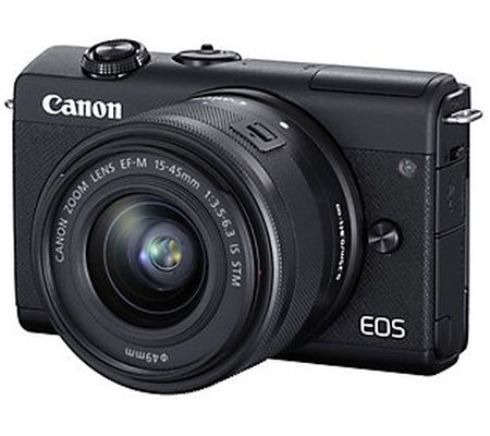 Canon EOS M200 Mirrorless Camera with 15-45mm L ens Bundle