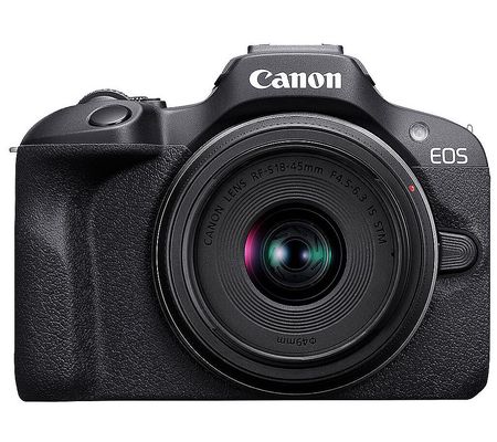 Canon EOS R100 Mirrorless Camera w/ 18-45mm Len s