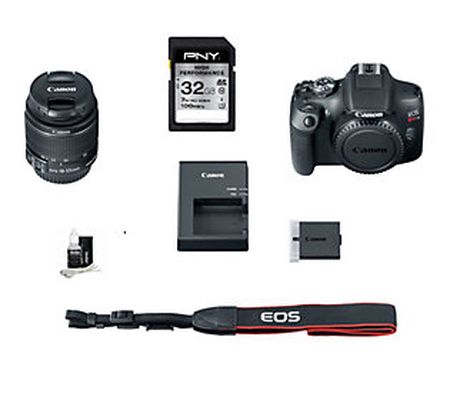 Canon EOS Rebel T7 Camera with 32GB SD Card and Cleaning Kit
