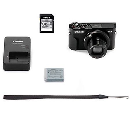 Canon PowerShot G7 X Mark II Camera w/ 32GB SD emory Card