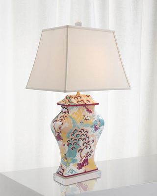 Canton Coral Lamp, 33"T