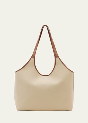 Canvas Basket Shoulder Bag