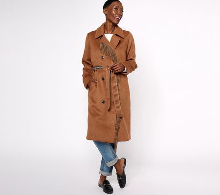 Canyon Retreat Trench Coat with Lapel Detail & Belt