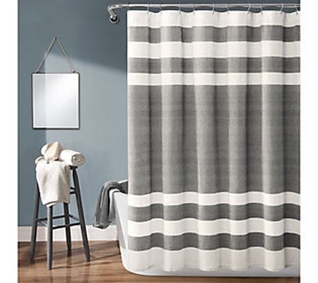 Cape Cod Stripe 72" x 72" Shower Curtain by Lus h Decor