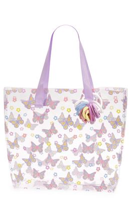 Capelli New York Butterfly Jelly Tote in Lilac