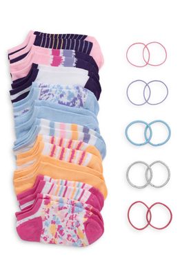 Capelli New York Kids' Assorted 10-Pack No-Show Socks in Multi Co