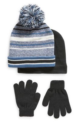 Capelli New York Kids Assorted 2-Pack Beanies & Gloves Set in Blue Combo