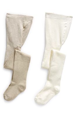 Capelli New York Kids' Assorted 2-Pack Tights in Natural Combo