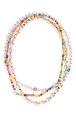 Capelli New York Kids' Assorted 3-Pack Beaded Necklaces in Blue Multi
