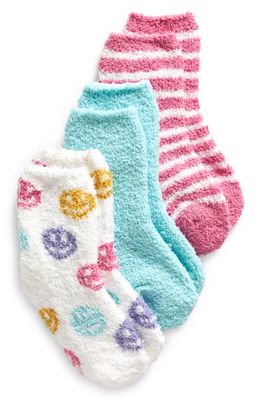 Capelli New York Kids' Assorted 3-Pack Lounge Socks in Pink Combo