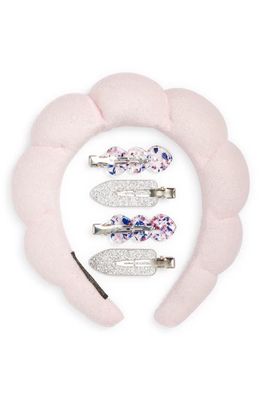 Capelli New York Kids' Assorted Set of 5 Hair Accessories in Pink Combo