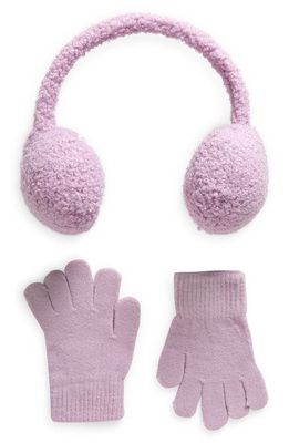 Capelli New York Kids' Earmuffs & Gloves Set in Lilac