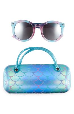 Capelli New York Kids' Mermaid Sunglasses & Hard Case Set in Turquoise Combo