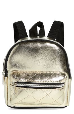 Capelli New York Kids' Metallic Mini Backpack in Gold Combo