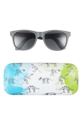 Capelli New York Kids' Square Sunglasses & Dinosaur Case Set in Multi Grey
