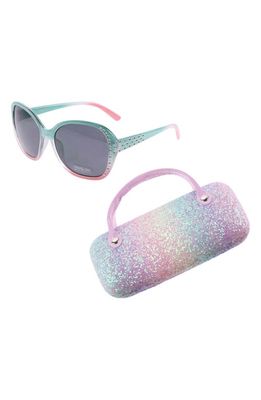 Capelli New York Kids' Sunglasses & Hard Case Set in Purple Combo