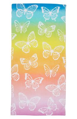 Capelli New York Ombre Butterfly Rainbow Beach Towel in Multi