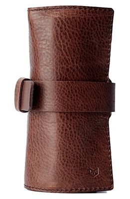 CAPRA LEATHER 4-Watch Roll in Brown