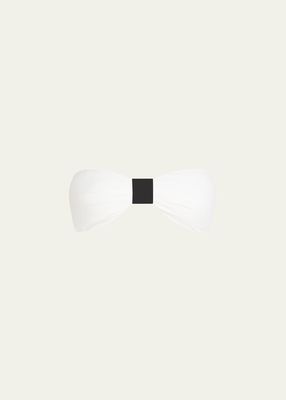 Capri Color Block Bandeau Bikini Top