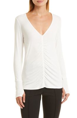CAPSULE 121 The Stafford V-Neck Top in Ivory