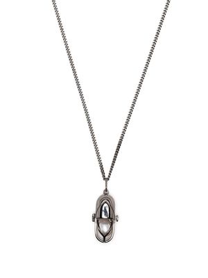 Capsule Eleven Capsule Pearl pendant necklace - Silver