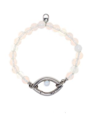 Capsule Eleven eye-charm detail bracelet - White