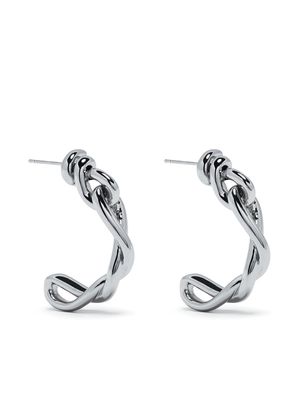 Capsule Eleven Power hoop earrings - Silver