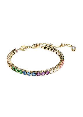 Capsule Pride Goldtone & Swarovski Crystal Tennis Bracelet