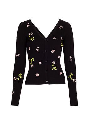 Captivating Embroidered Cardigan