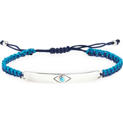 Caputo & Co. Men's Evil Eye Macramé Bracelet in Turquoise 