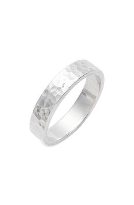 Caputo & Co. Men's Hammered Ring in Sterling Silver
