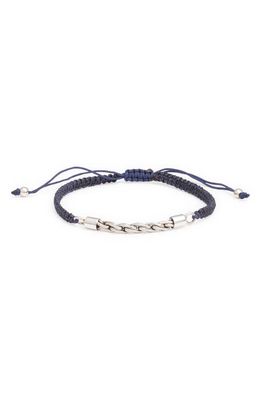 Caputo & Co. Rope Chain Macramé Bracelet in Dark Navy