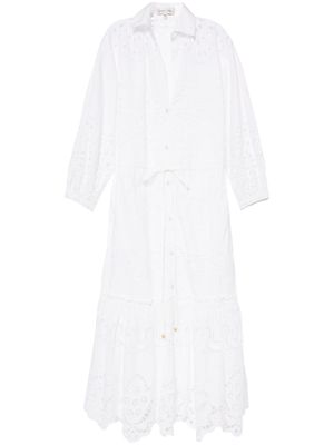 Cara Cara Hutton broderie-anglaise shirtdress - White