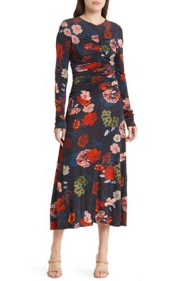 Cara Cara Maisy Floral Long Sleeve Dress in Garden Flora Black