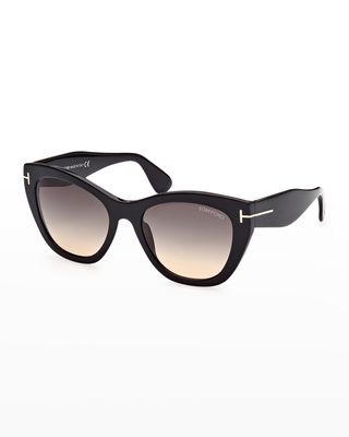 Cara Plastic Cat-Eye Sunglasses