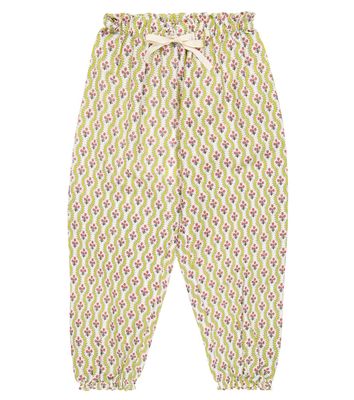 Caramel Arnica printed linen-blend pants