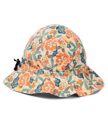 Caramel Baby Cadia floral cotton sun hat