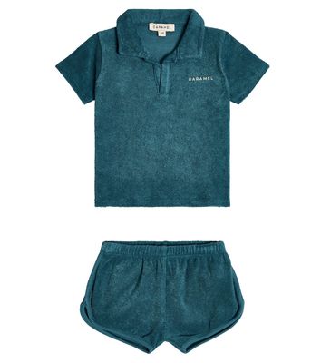 Caramel Baby Kombu T-shirt and shorts set