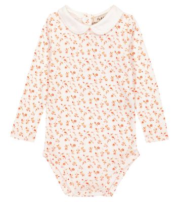 Caramel Baby Limpet floral cotton bodysuit