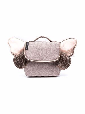 Caramel butterfly wings glitter backpack - Pink