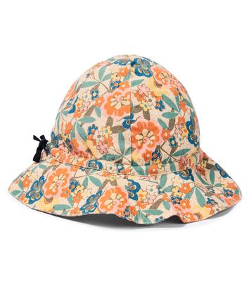 Caramel Cadia floral cotton sun hat