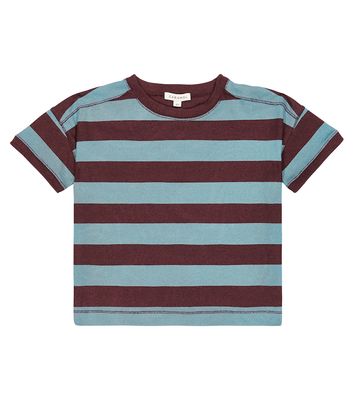 Caramel Dregea striped cotton jersey T-shirt