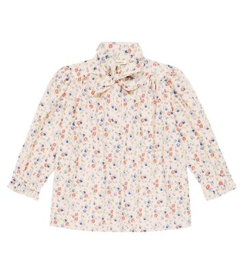Caramel Folsom floral cotton blouse