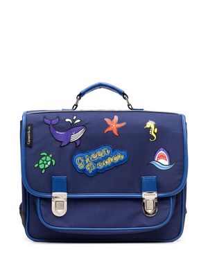 Caramel Green Power patch backpack - Blue