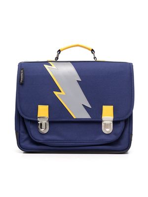 Caramel Lightning Bolt appliqué backpack - Blue