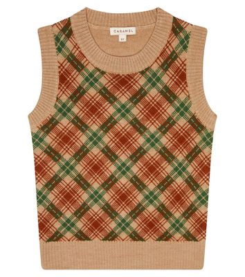 Caramel Maple wool sweater vest