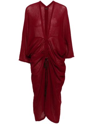 Caravana Tiop cotton midi dress - Red