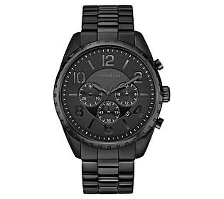 Caravelle by Bulova Men's Black Case Chronograp h Watch