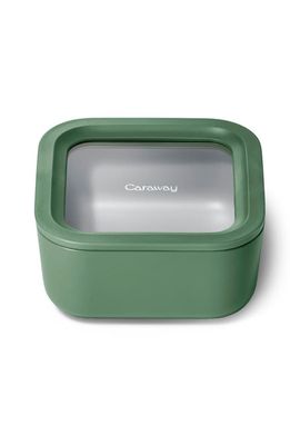 CARAWAY 4.4-Cup Glass Food Storage Container in Sage