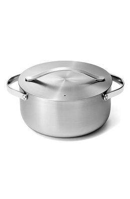 CARAWAY 6.5 Quart Dutch Oven With Lid in Stainless Steel
